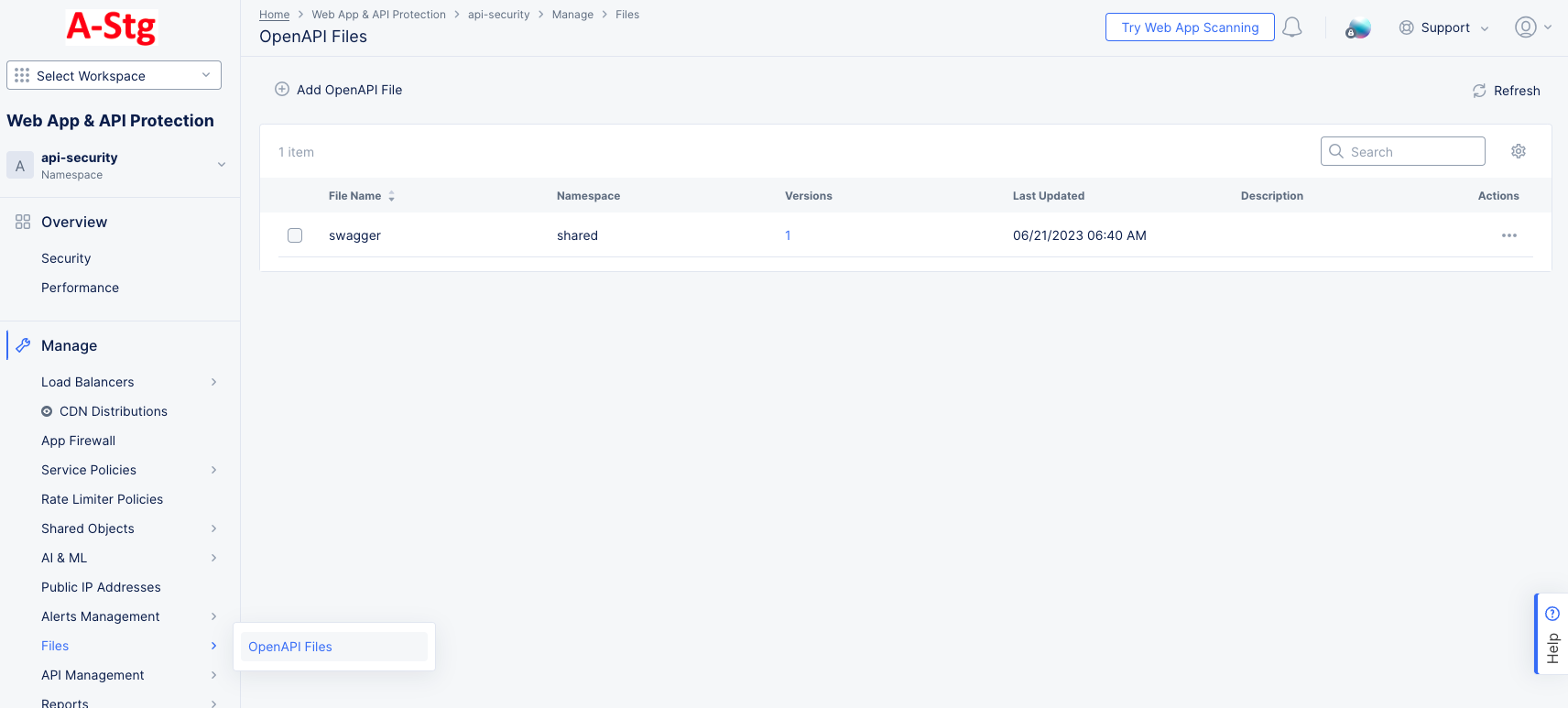Figure: OpenAPI Files